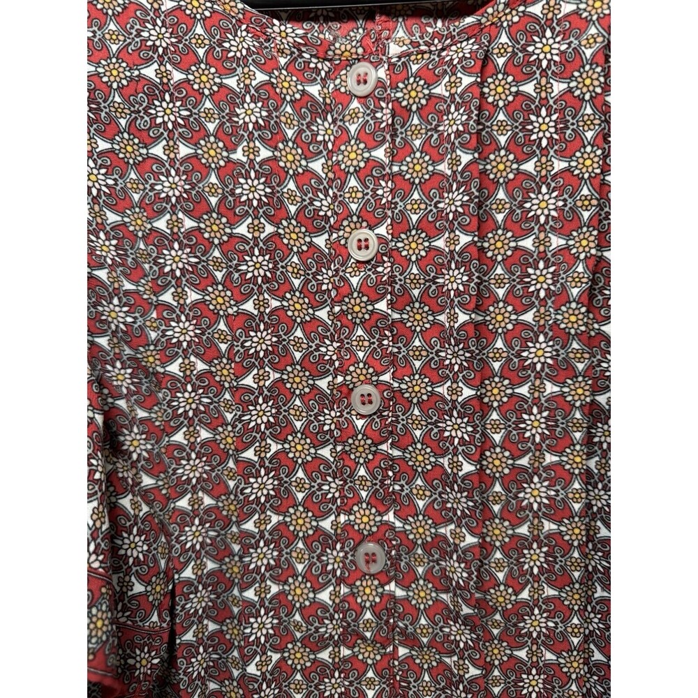 Max Studio Flutter Sleeve Blouse In Red Size Xl B… - image 4